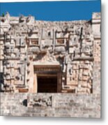Detail Of The Magicians House In Uxmal #4 Metal Print