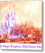 Fireworks, Cinderellas Castle, Walt Disney World #2 Metal Print