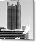 Pittsburgh Infrared Architecture #4 Metal Print