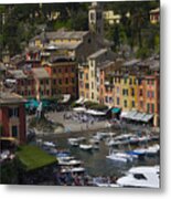 Portofino In The Italian Riviera In Liguria Italy #4 Metal Print
