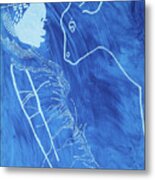 Dinka In Blue - South Sudan #5 Metal Print