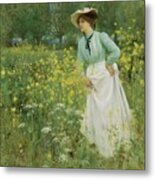 Picking Wildflowers #5 Metal Print