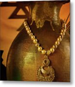Antique Jewelry Set Mounted On Pot #6 Metal Print