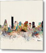 Boston City Skyline #6 Metal Print