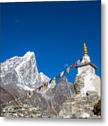 Dingboche Stupa In Nepal #6 Metal Print