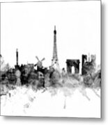 Paris France Skyline #6 Metal Print