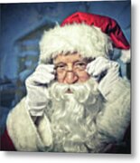 Santa Claus Portrait #6 Metal Print