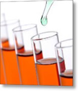 Test Tubes In Science Research Lab #62 Metal Print