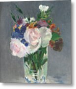 Flowers In A Crystal Vase #7 Metal Print