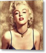Marilyn Monroe, Actress And Model #7 Metal Print
