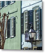 Rainbow Row Street In Charleston South Carolina #7 Metal Print