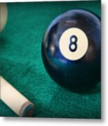 8 Ball Metal Print