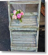 Flower Shop Display In Paris, France #8 Metal Print