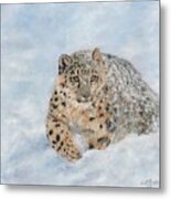 Snow Leopard #8 Metal Print