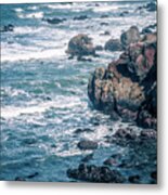 Usa California Pacific Ocean Coast Shoreline #9 Metal Print