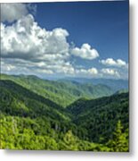A Clear Day Great Smoky Mountains Art Metal Print