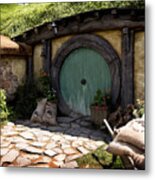 A Colorful Hobbit Home Metal Print