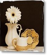 A Daisy And A Basket Metal Print