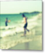 A Day At The Beach Iii Metal Print