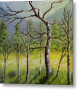 A Family Of Trees Metal Print
