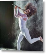 A Flair For The Flute Metal Print