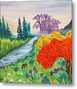 Forest Of Colors Metal Print
