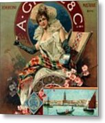 A Giove And Co - Venezia, Italy - Vintage Chocolate Advertising Poster Metal Print