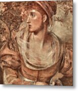 A Lady In Shakespearean Costume Metal Print