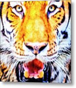 A Look Into The Tiger's Eyes Large Canvas Art, Canvas Print, Large Art, Large Wall Decor, Home Decor Metal Print