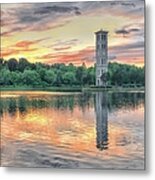 A Moment At The Furman Bell Tower Metal Print