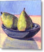 A Plate 'o Pears Metal Print