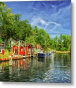 A Safe Harbor Welcomes You Metal Print