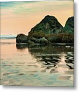 A Scene From The Beach Metal Print