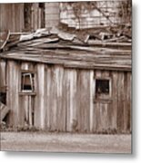 A Shed In Disrepair Metal Print