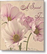 A Special Thank You - Card Metal Print