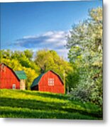 A Spring Evening In The Country Metal Print