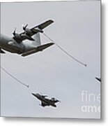 A Swedish Air Force C-130e Hercules Metal Print