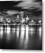 A Windy Night In Boston Metal Print