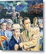 Abbott And Costello Meet The Justice Society Of America Metal Print