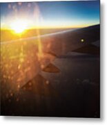 Above The Clouds 03 Warm Sunlight Metal Print