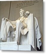Abraham Lincoln Statue - 1 Metal Print