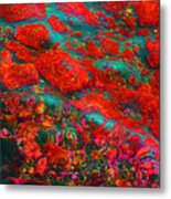Abstract - Red Metal Print
