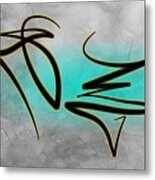 Abstract Dancers Metal Print