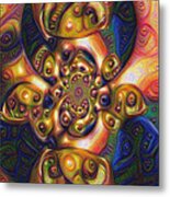 Abstract Fractal Metal Print