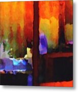 Abstract From Clothesline Metal Print