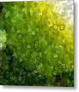 Apple Green - Abstract Tiles No15.819 Metal Print