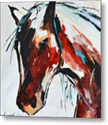 Abstract Horse 15 Metal Print