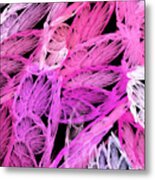 Abstract In Pink Metal Print