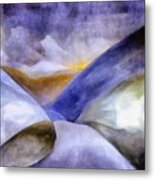 Abstract Mountain Landscape Metal Print