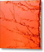 Abstract Orange Metal Print